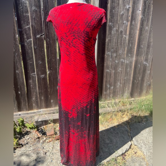 1998 VIVIENNE TAM SNAKESKIN PRINT DRESS L - Picture 4 of 6